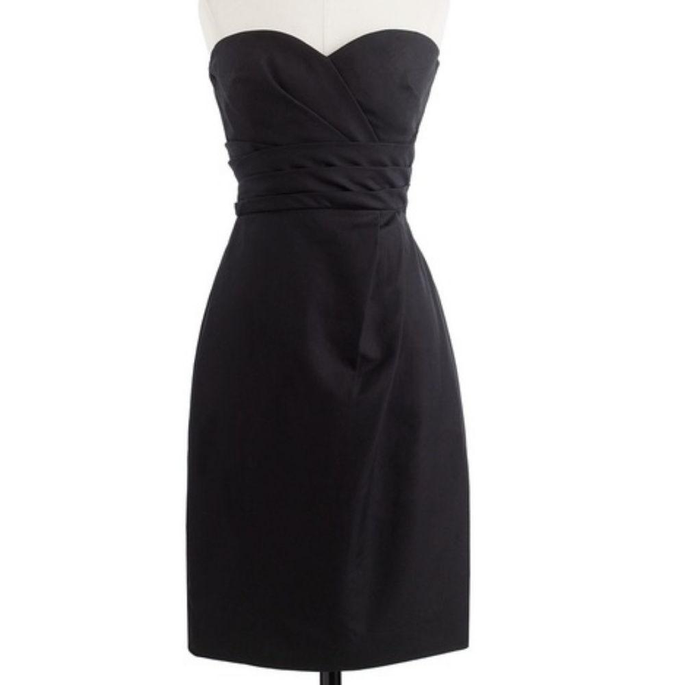 J CREW Raquel Dress in Cotton Cady 8 Strapless